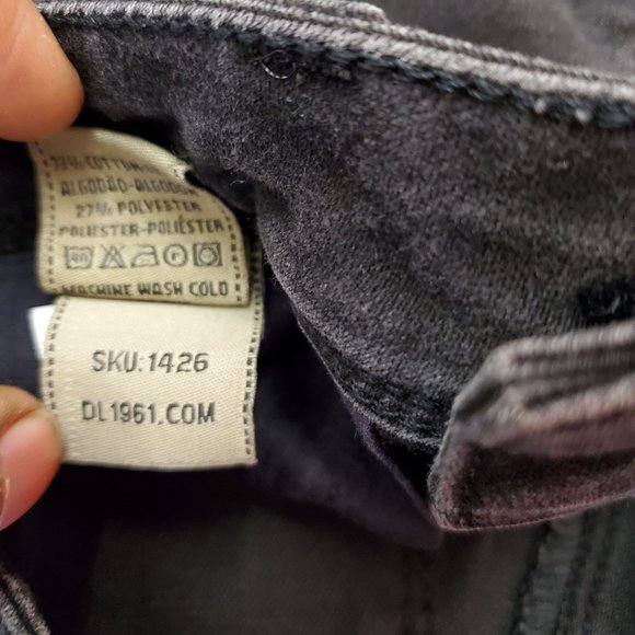 DL1961 - Jessica Faded Black Diamond Skinny jeans - Picture 7 of 10